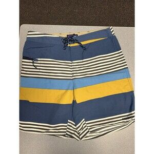 Patagonia Wavefarer Board Shorts Swim Suit Men’s 32 Colorful Striped Nylon